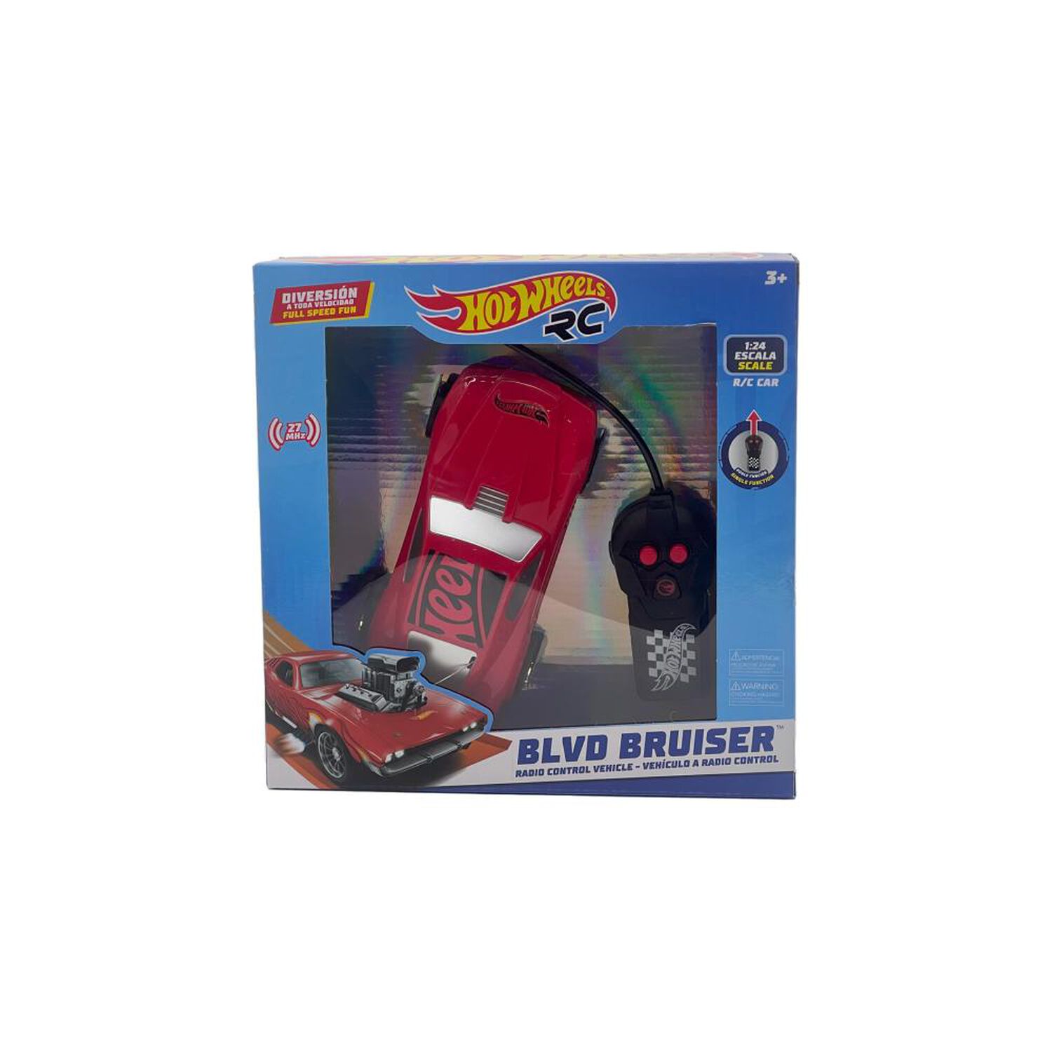 Vehiculo Rc 1:24 Hot Wheels Blvd Bruiser Producto Surtido image number 4.0