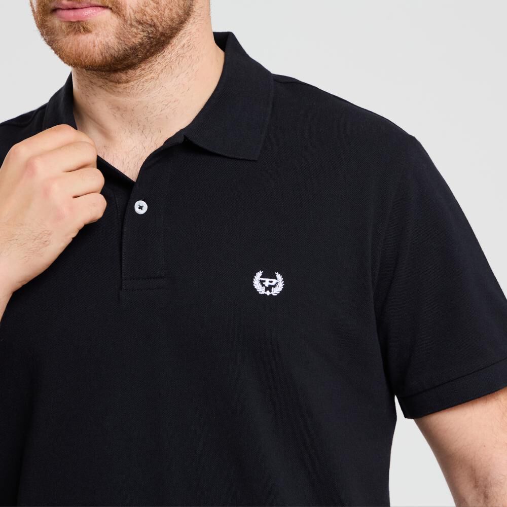 Polera Lisa Regular Manga Corta Cuello Piqu&eacute; Hombre Peroe image number 4.0