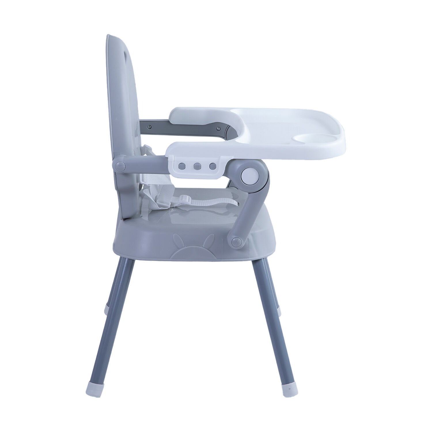 Silla De Comer Plegable Portatil Bebe Ni&ntilde;o Fold Gris image number 4.0