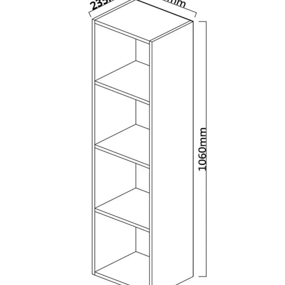 Librero Vertical 4 Niveles Multifuncional image number 3.0