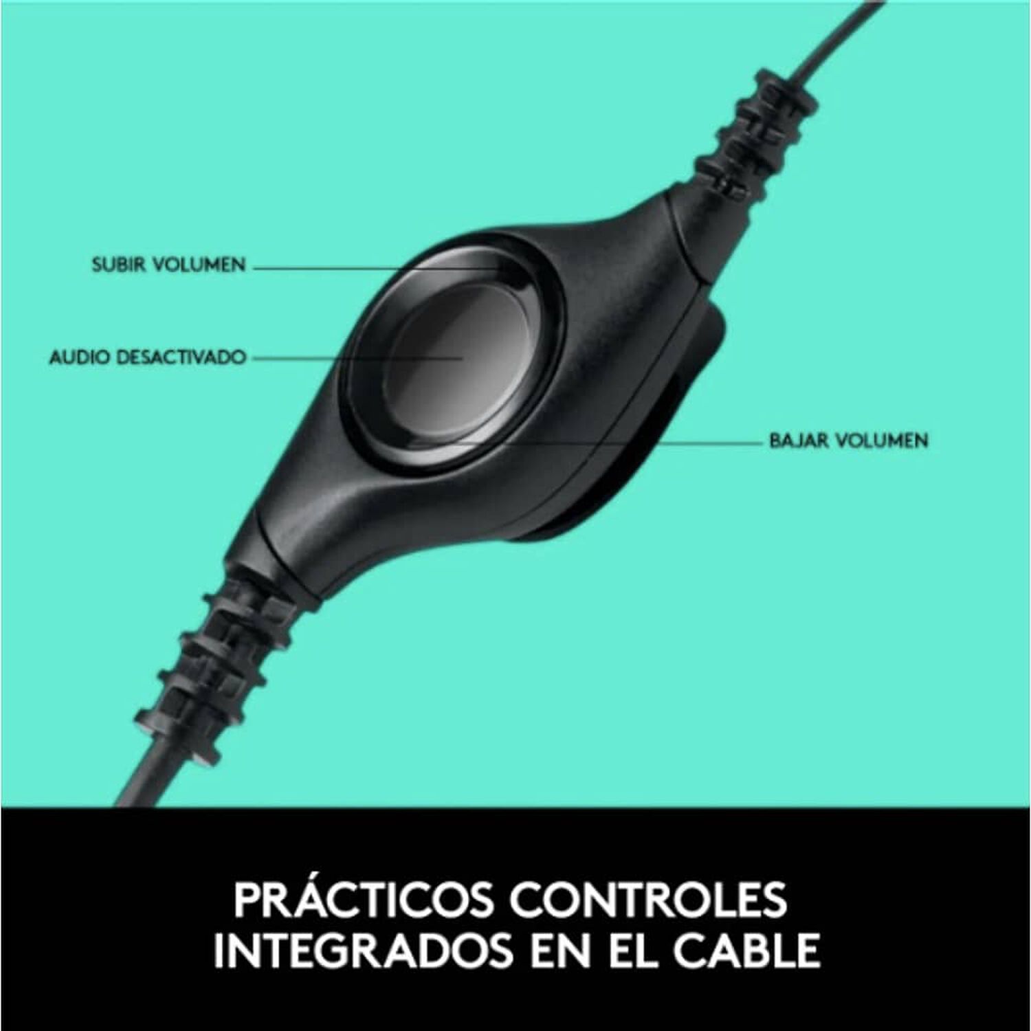 Audifono Con Microfono Usb Logitech H390 Color Negro image number 2.0