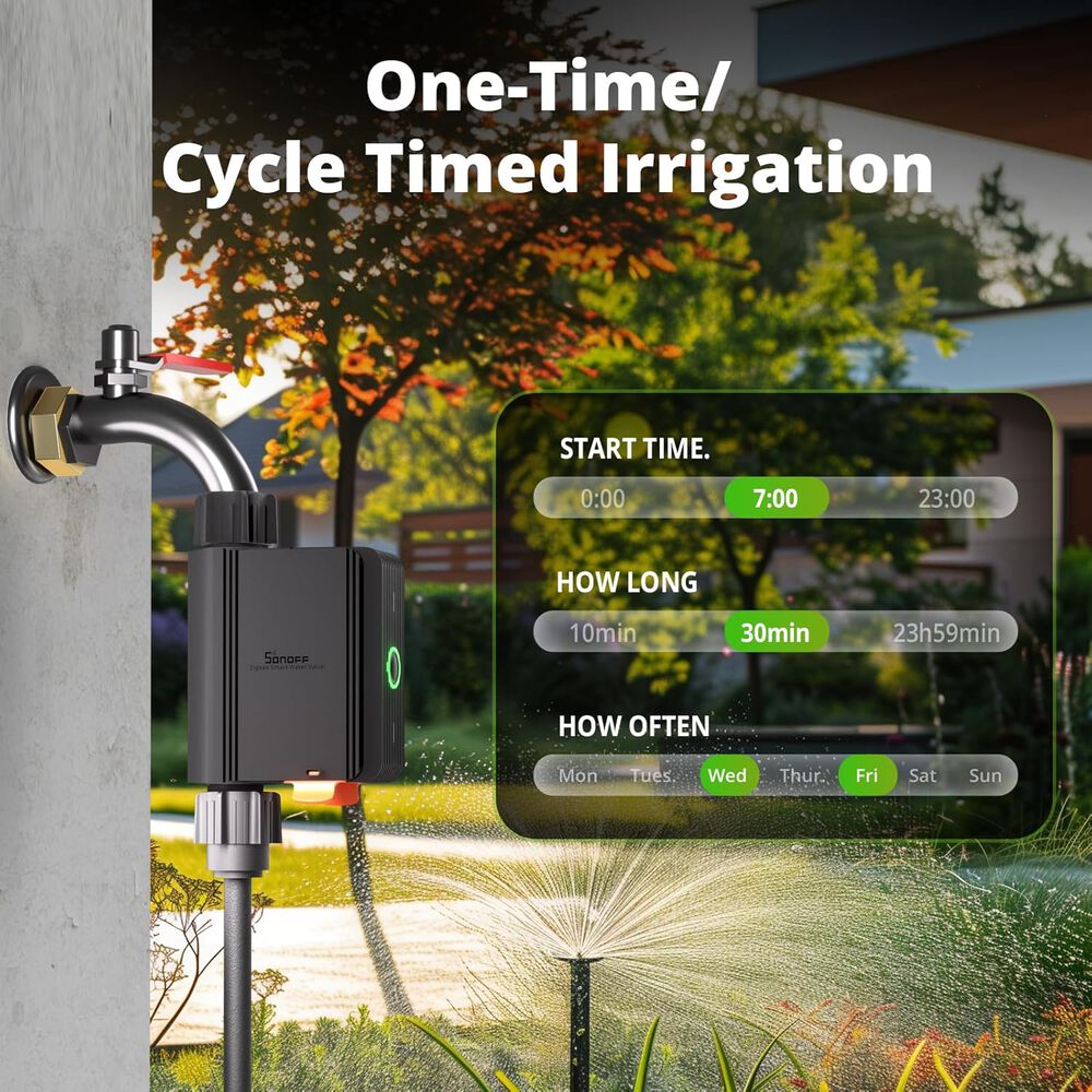 Válvula De Agua Inteligente Zigbee - Sonoff Swv-nh image number 4.0