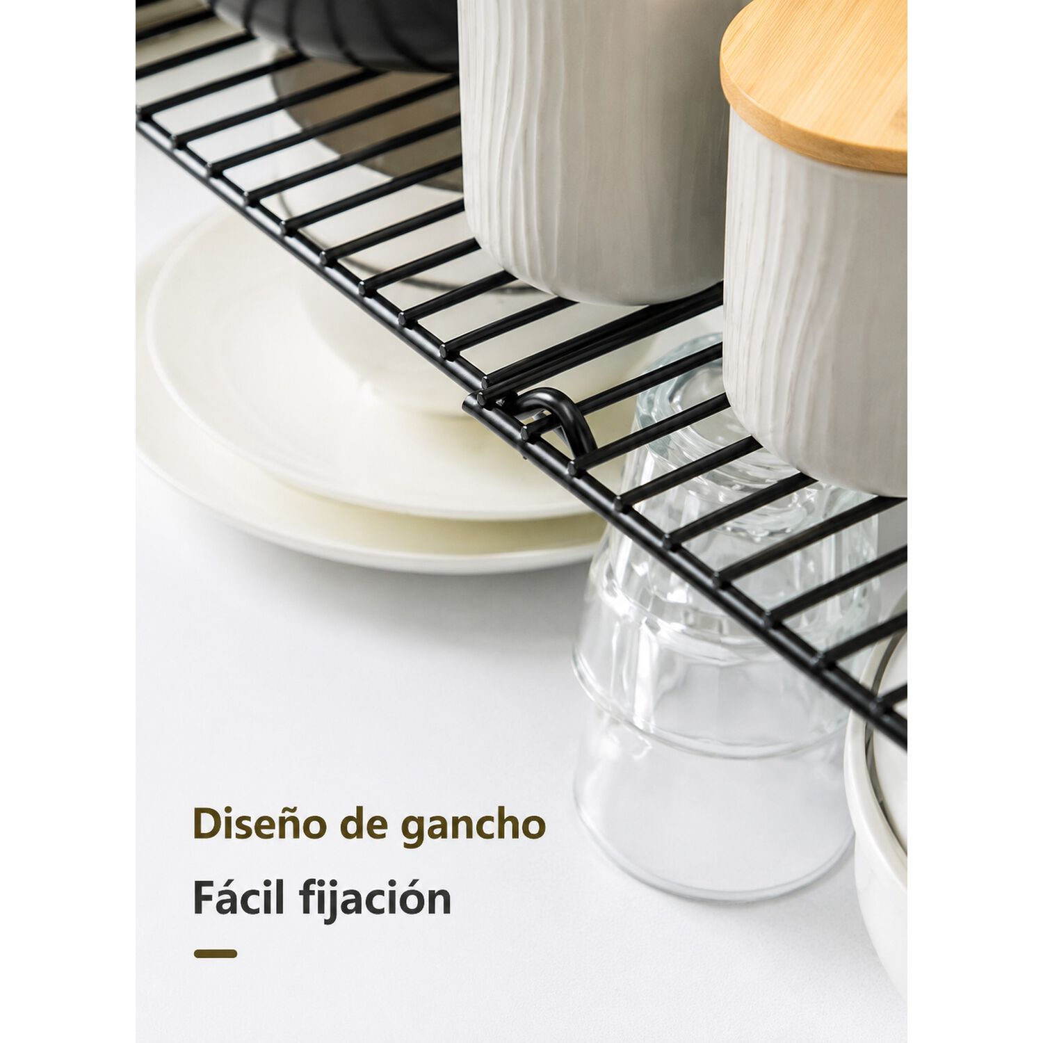 Repisa Extensible De Hierro Apilable Organizador Rack Cocina image number 7.0