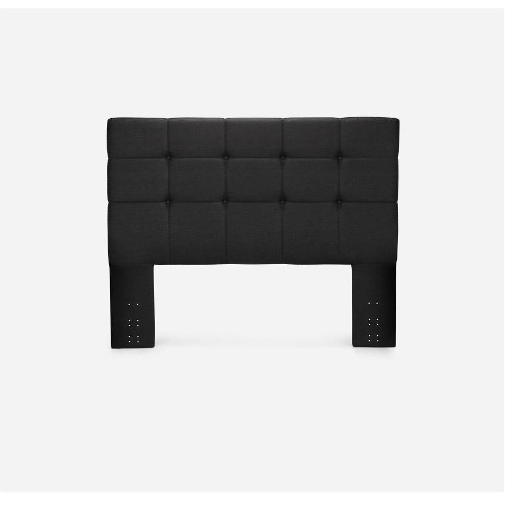 Cama Europea Rosen Tempo / 2 Plazas / Base Dividida + Respaldo Issey Grafito image number 4.0