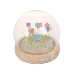 Lampara Tulipanes De Flores Eternas Adornos Luz De Noche