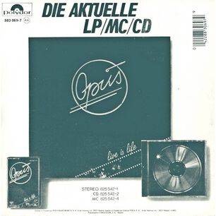 Opus - Positive/flying High (live) | 7" Single Vinilo Usado