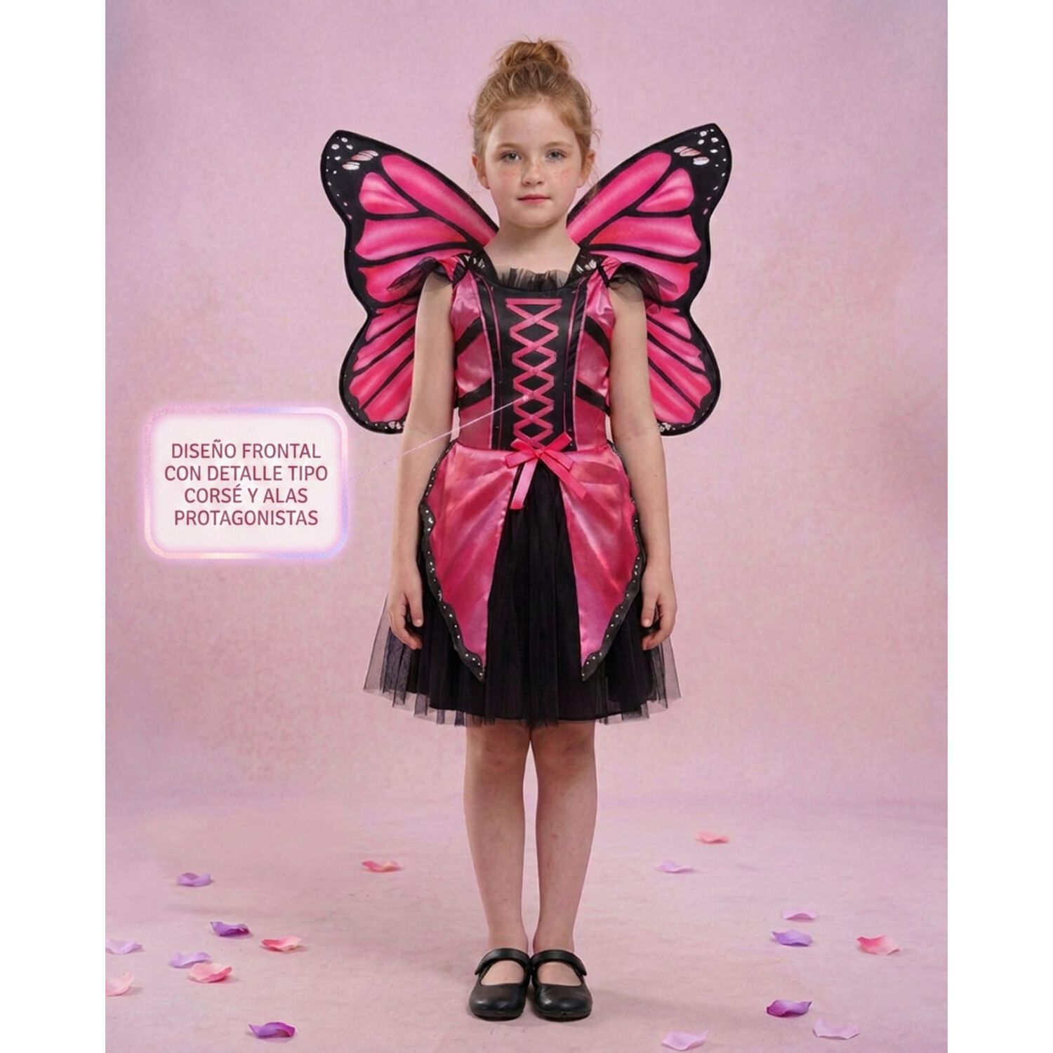 Disfraz Infantil Mariposa Rosada image number 3.0