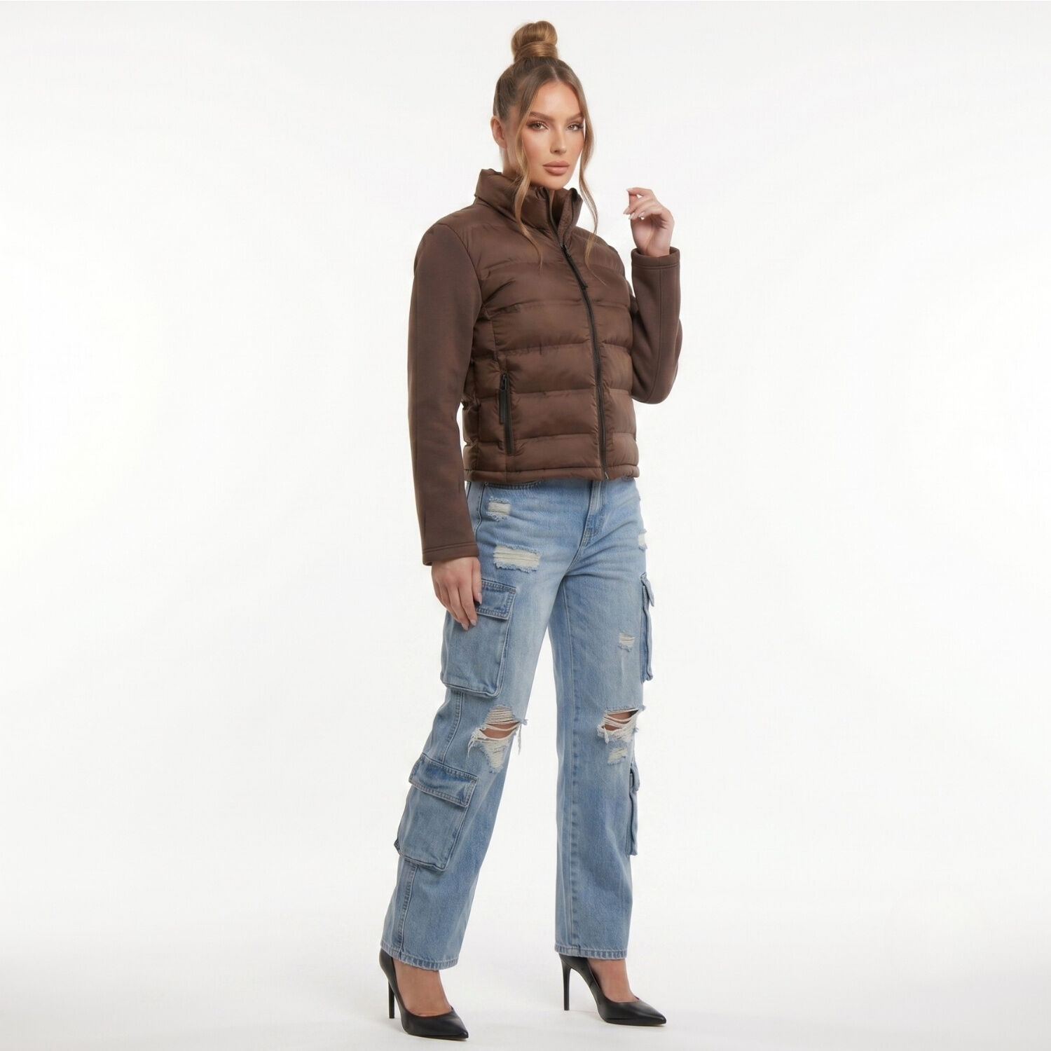 Parka Chaqueta Mujer Acolchada Mangas T&eacute;rmicas Anastasia image number 1.0