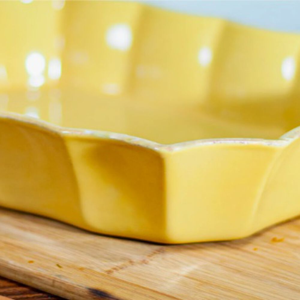 Fuente De Cer&aacute;mica P/horno Rectangular Mostaza image number 2.0