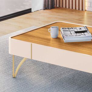 Mesa De Centro Doncella Off White Cinamomo