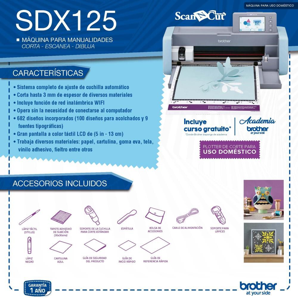 Máquina Plotter de Corte Brother  SDX125CL image number 5.0