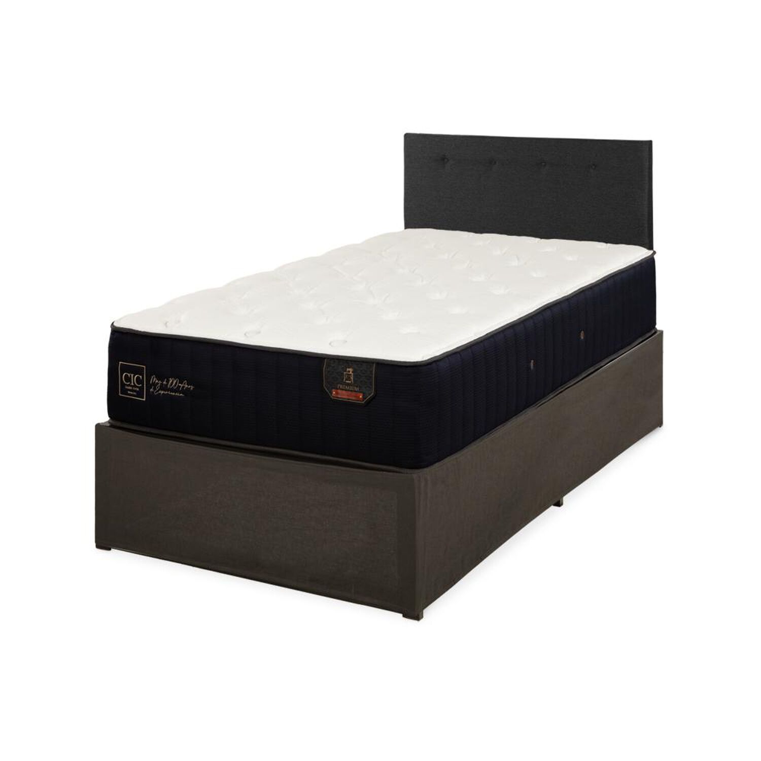Cama Met&aacute;lica Cic Iron Smart Premium / 1.5 Plazas / Base Normal image number 5.0