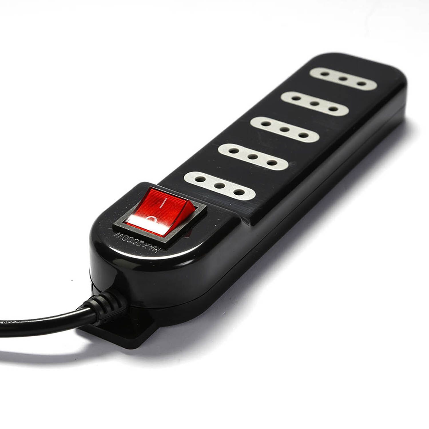 Alargador Zapatilla - Switch 5 Posiciones 3mts Negro image number 1.0