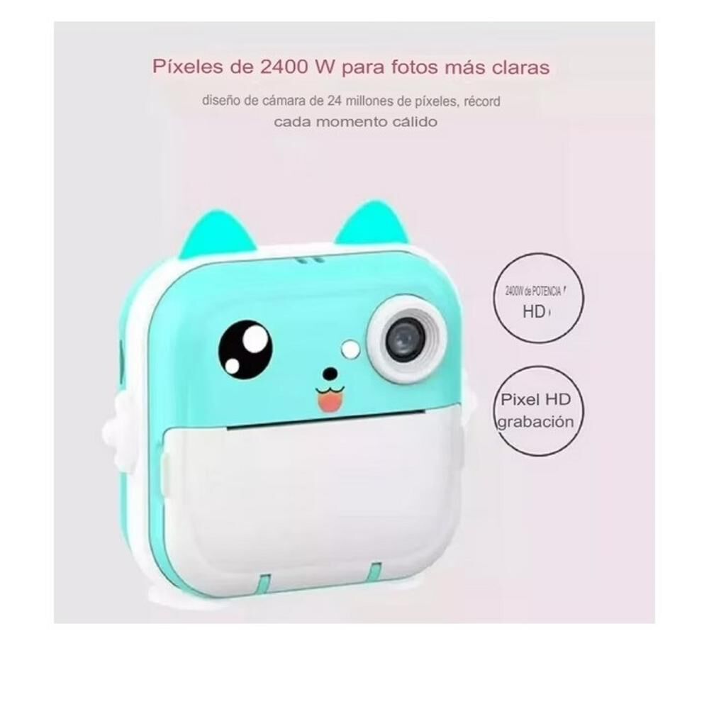 Cámara Instantánea Niños Con Impresora Integrada image number 3.0