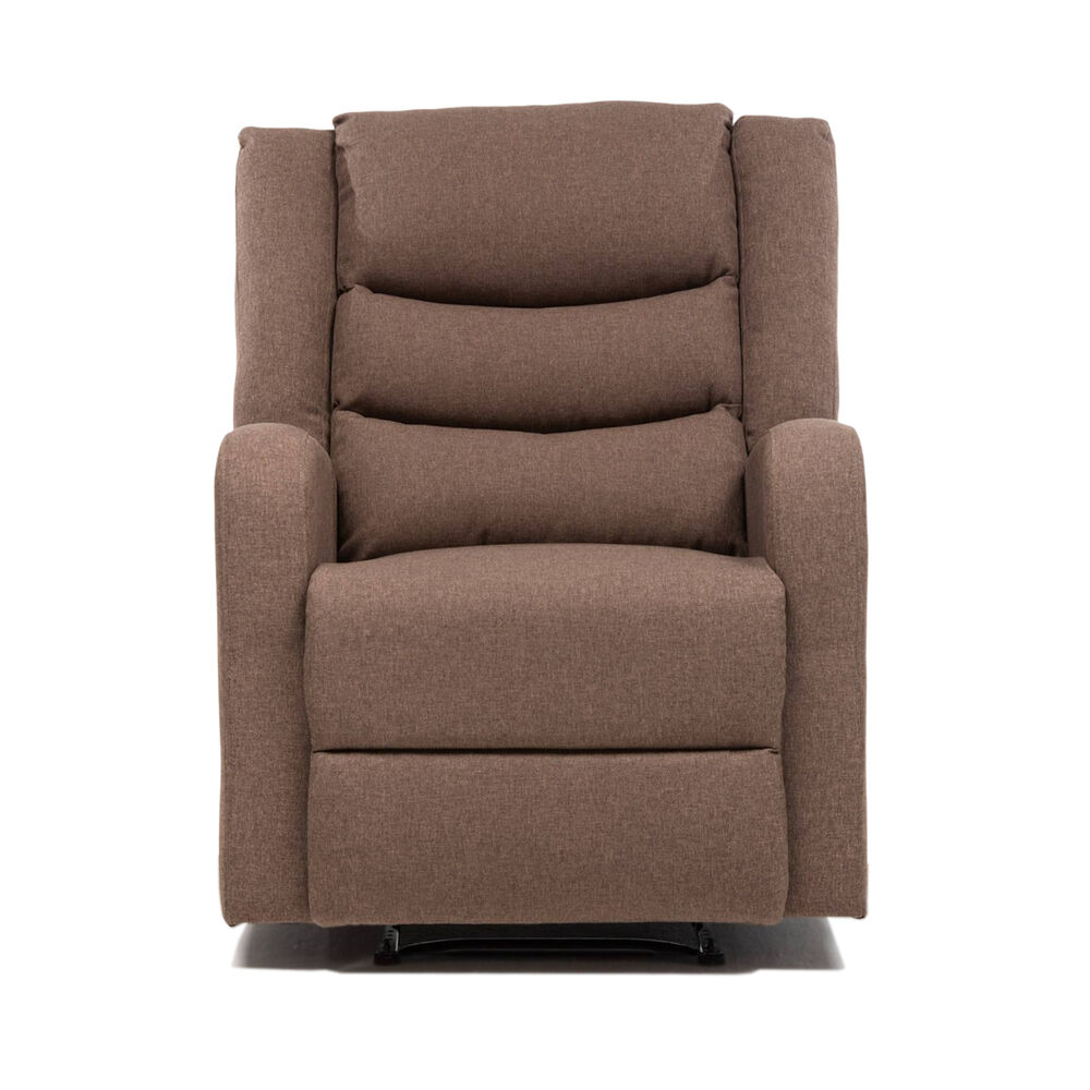 Berger Reclinable Moderno De Lino Caf&eacute; Daniels 98014br image number 2.0