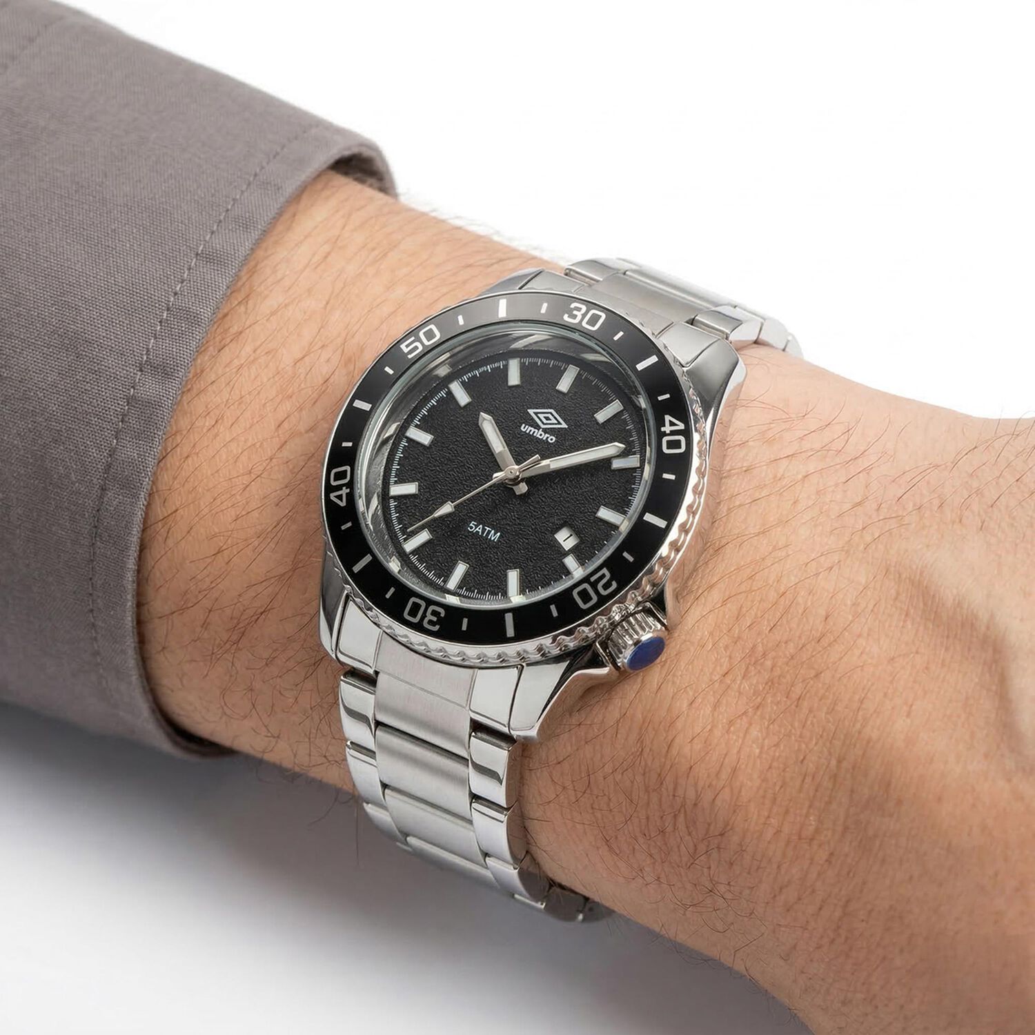 Reloj An&aacute;logo Hombre Umbro Plus Plateado Umbp-1500-142 image number 3.0