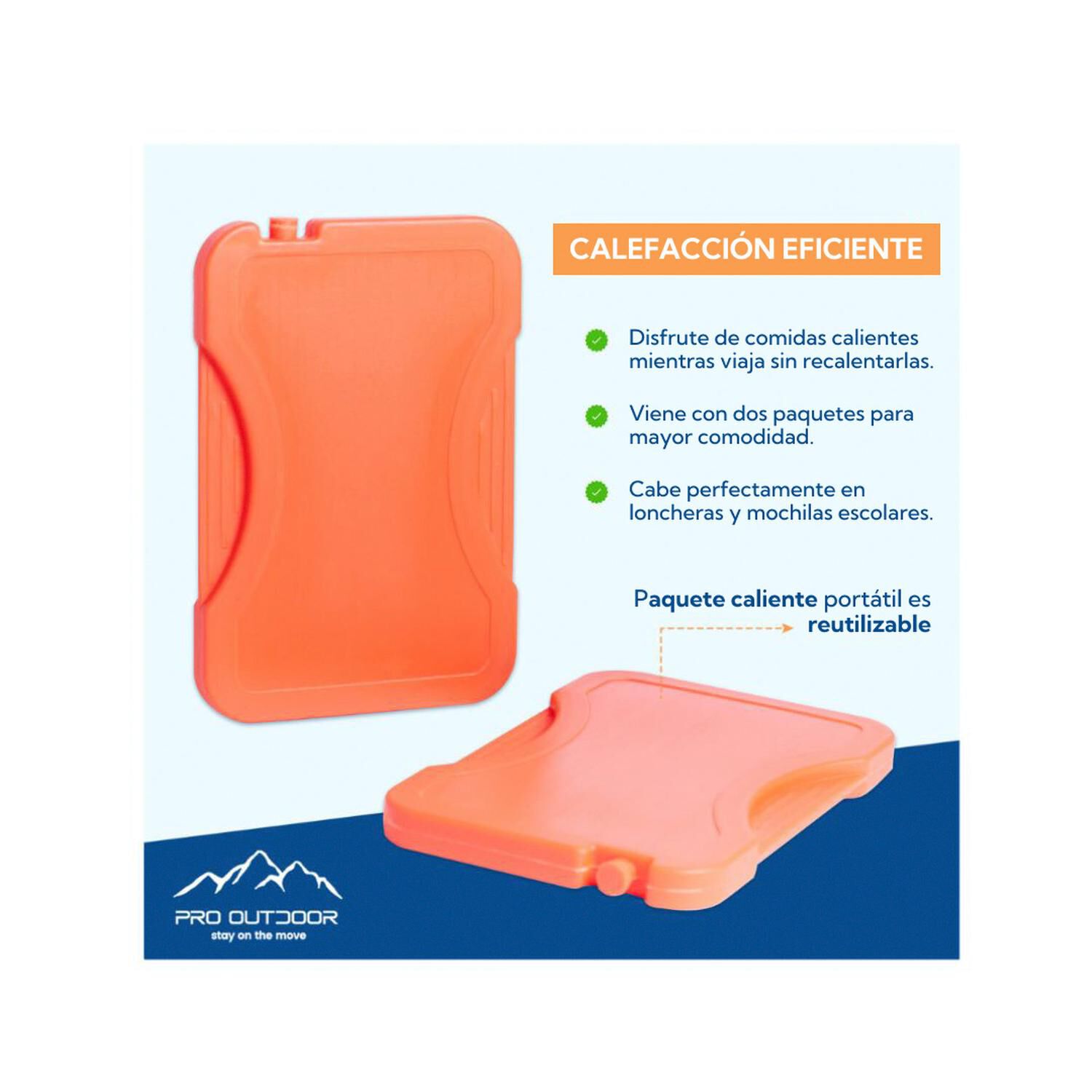 Pack 2x280 Gramos Hot Pro Outdoor Calentador De Alimentos image number 2.0