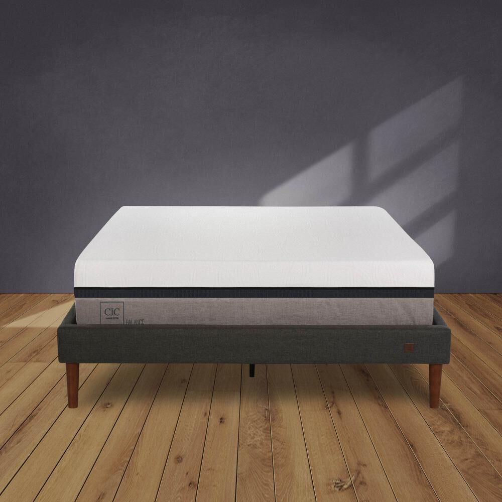 Cama Europea Cic Balance / 2 Plazas / Base Normal + Set De Maderas image number 9.0