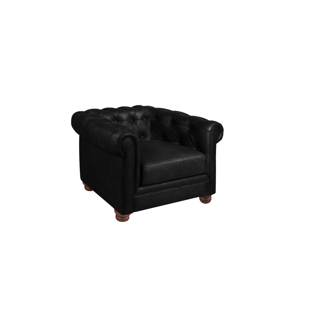 Sofa Florencia 1 Cuerpo Cuero Colorado Negro image number 1.0