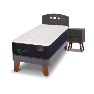 Cama Europea Cic Premium / 1.5 Plazas / Base Normal + Set De Maderas