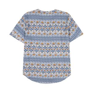 Blusa Full Print Manga Corta Cuello V Mujer Geeps