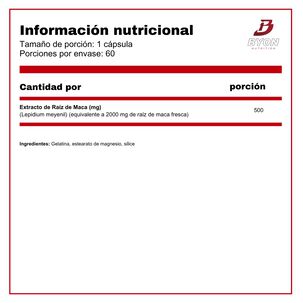 Maca 500 Mg 60 C&aacute;psulas