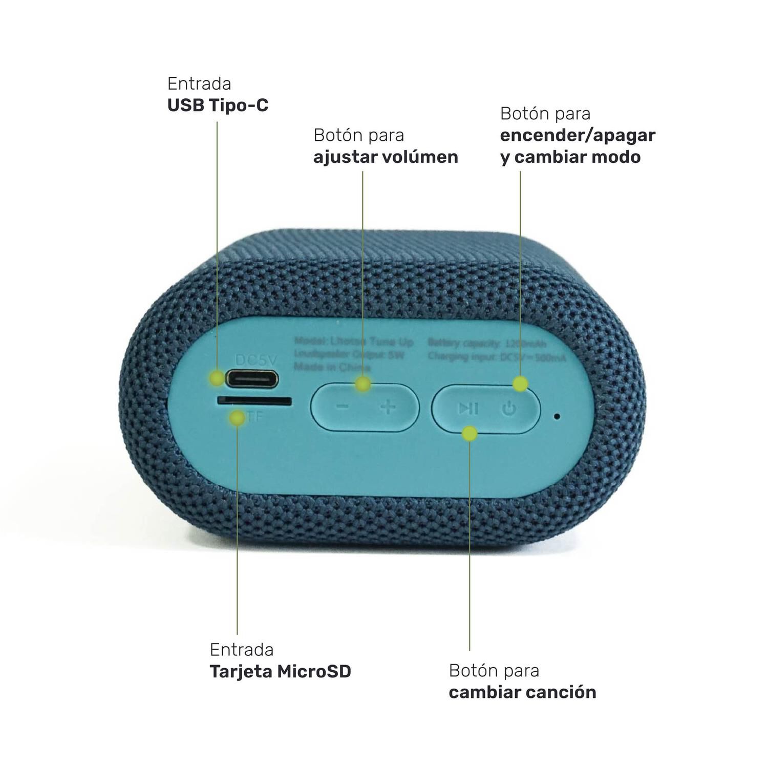Parlante Portatil Bluetooth Lhotse Tune Up image number 3.0