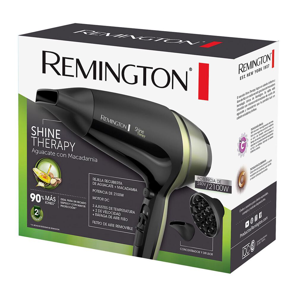 Secador De Cabello Pelo 2100w Shine Therapy D13a Remington image number 3.0
