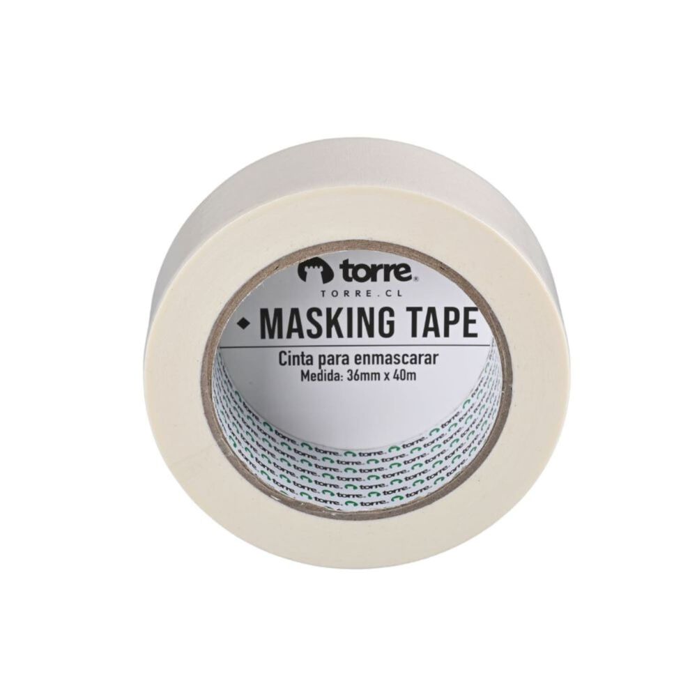 Pack X 4 Cinta Masking Tape Crema 36mm. X 40m. Torre image number 3.0