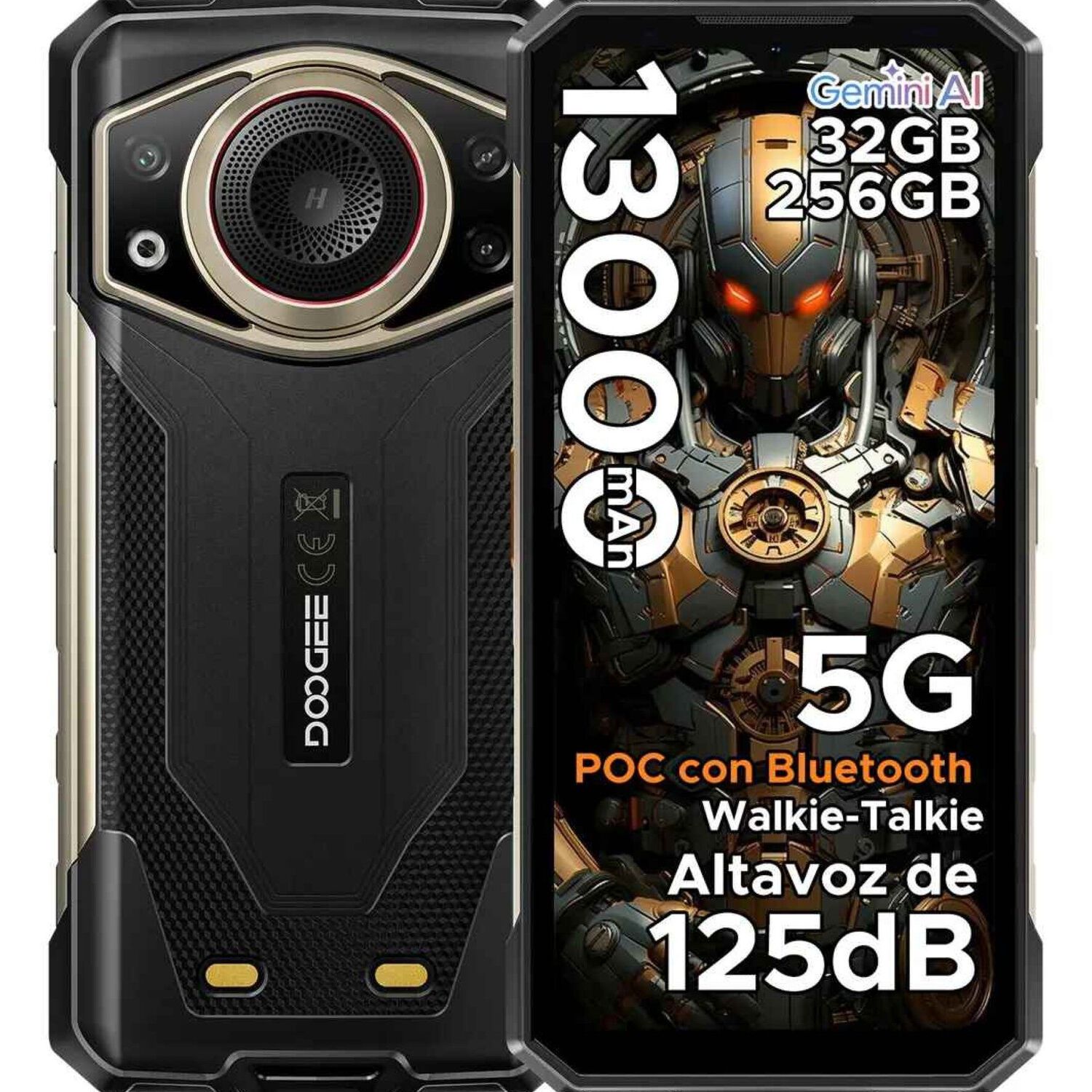 Doogee Fire 7 Ultra 5g Intercomunicador Poc Altavoz 125db image number 0.0