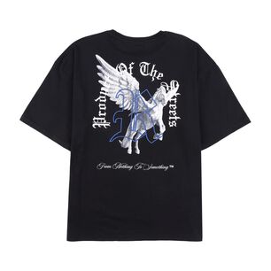 Polera Lisa Oversize Manga Corta Cuello Redondo Hombre Rolly Go