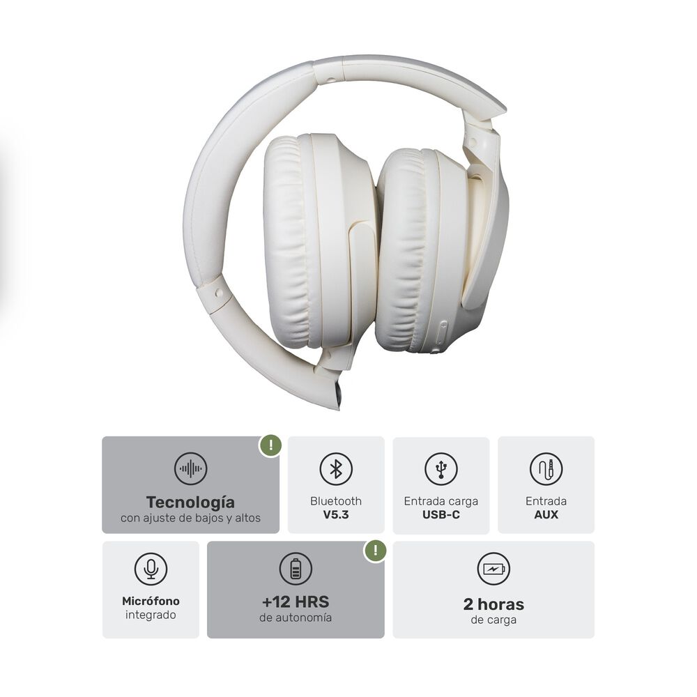 Pack Smartwatch Pink Rhythm + Aud&iacute;fonos Cream Wavepro image number 6.0