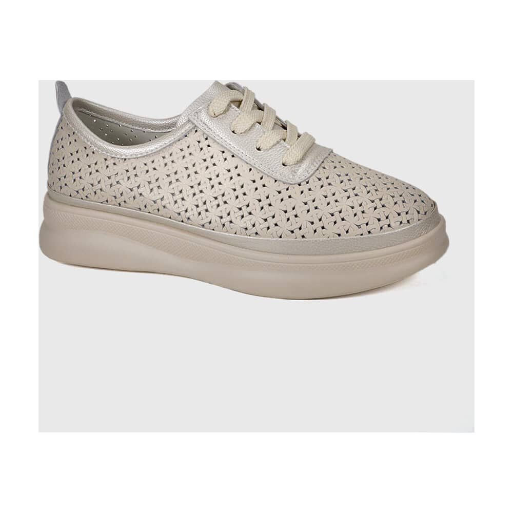 Zapatilla Cuero Jenara Beige image number 0.0