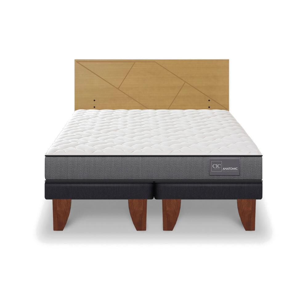 Cama Europea Cic Anatomic / 2 Plazas / Base Dividida + Respaldo image number 0.0