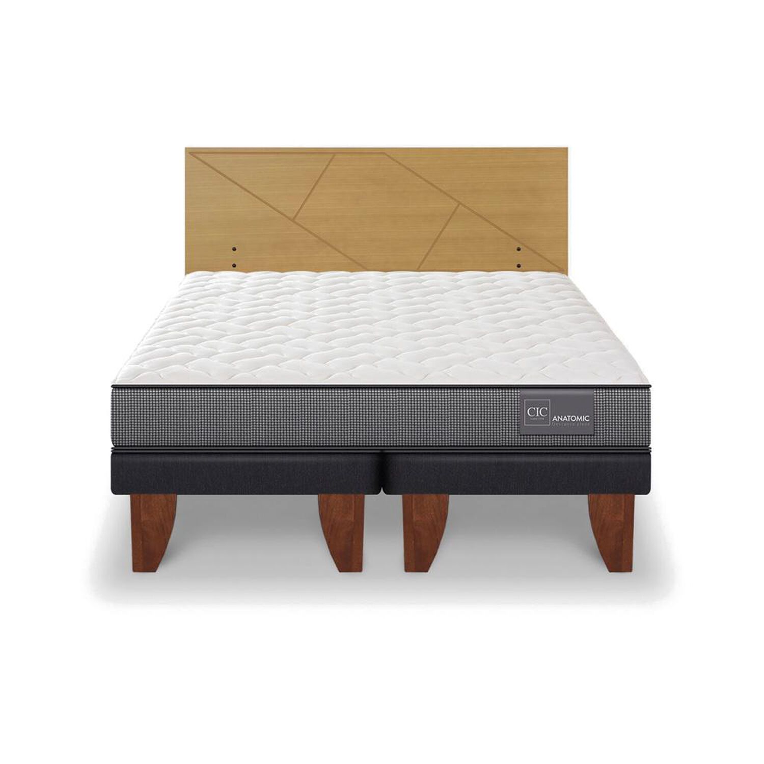Cama Europea Cic Anatomic / 2 Plazas / Base Dividida + Respaldo image number 0.0