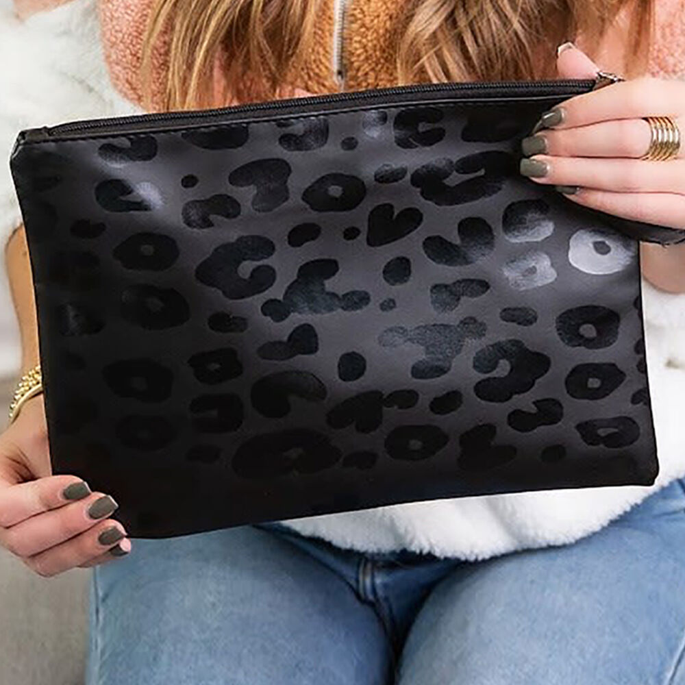 Clutch Cartera De Mano Pu Leopard Gloriahoon image number 2.0