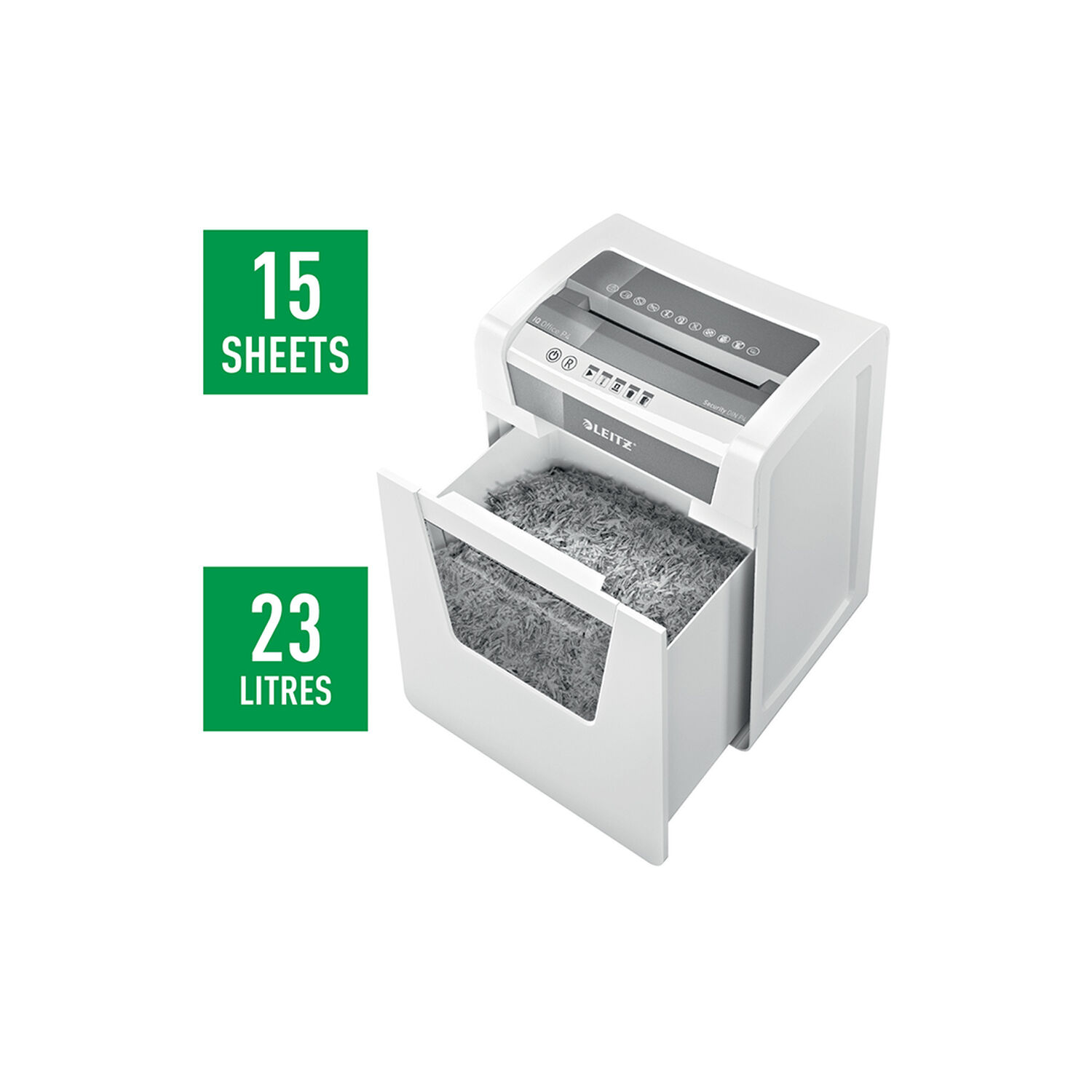 Trituradora Leitz Iq Office Corte Confeti P4 17 Hojas 23l image number 3.0
