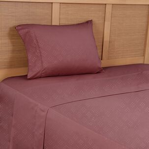 Sabana Estampada Plumetti Embossed 1.5 P Rojo
