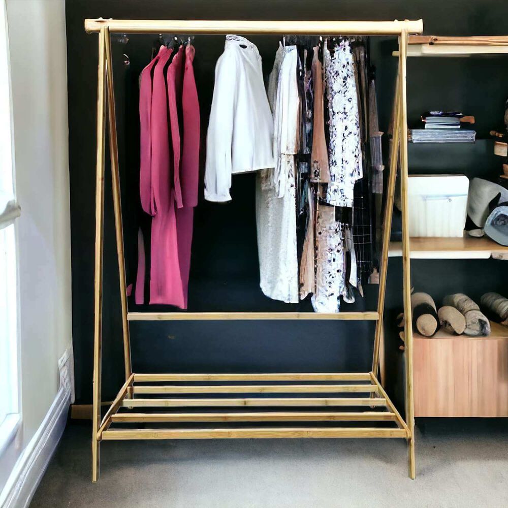 Perchero Exhibidor De Bambú 144x110x46 image number 1.0