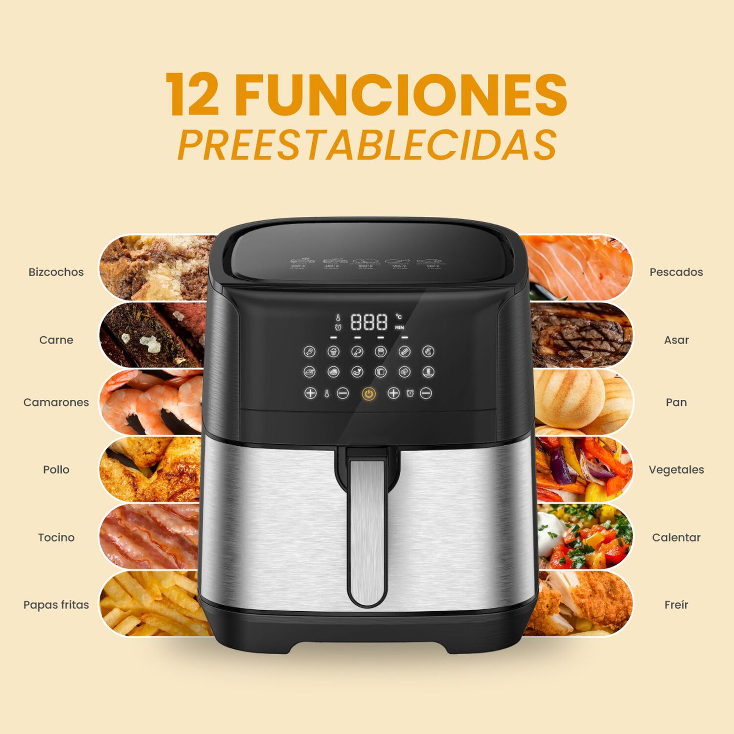 Freidora De Aire 7l Mouvair Gourmet image number 4.0