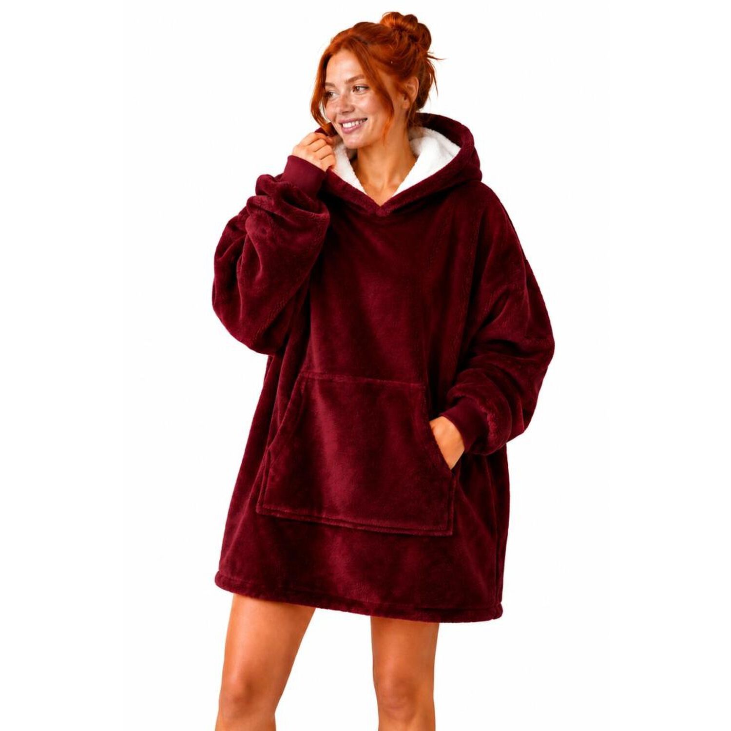 Poleron Felpa Capucha Manta Polar Invierno Unisex Talla Unic image number 21.0