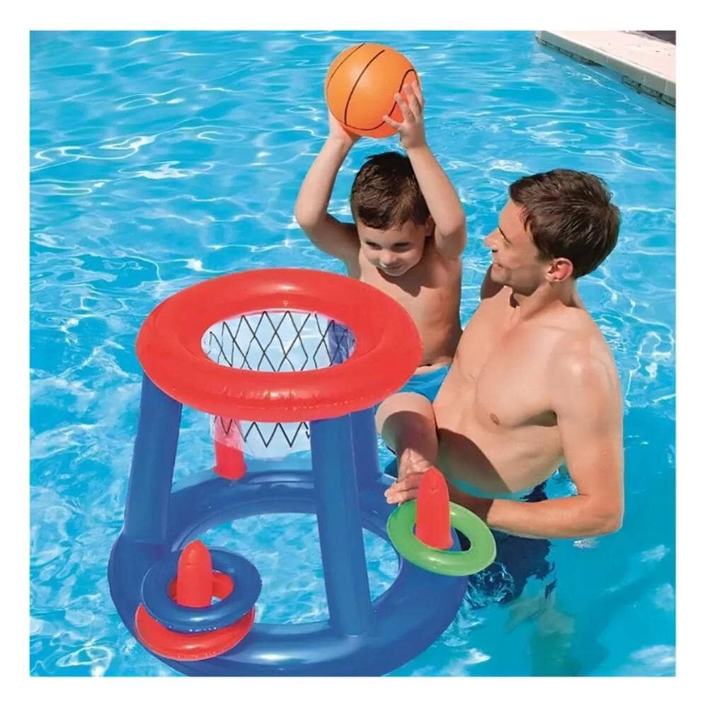 Juego Inflable Infantil Canasta Baloncesto Y Aros Piscina image number 2.0