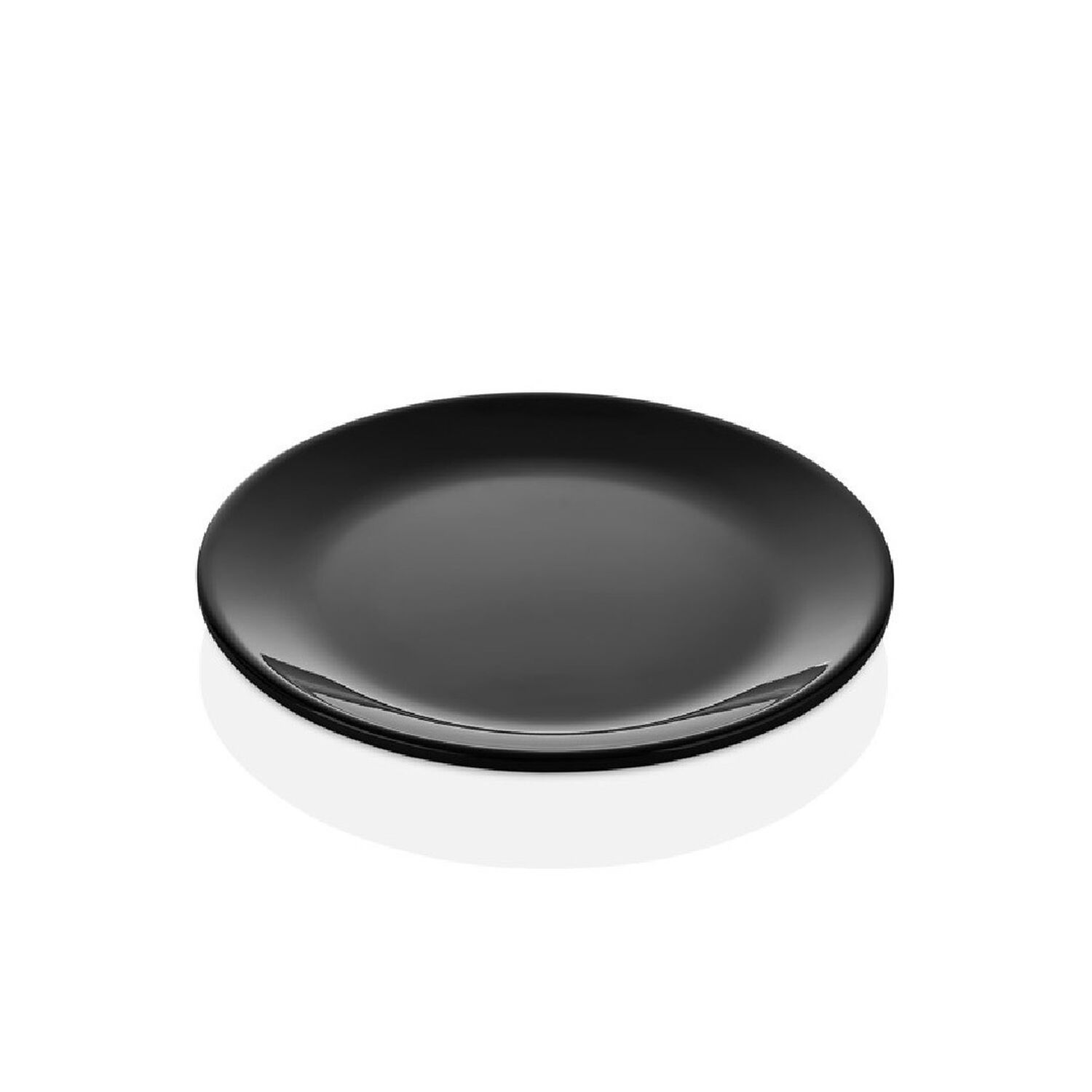 Set De 6 Plato Redondo 20 Cm. Melamina Negra image number 2.0