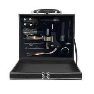 Set Malet&iacute;n Descorchador De Vino Eco Cuero Elegante