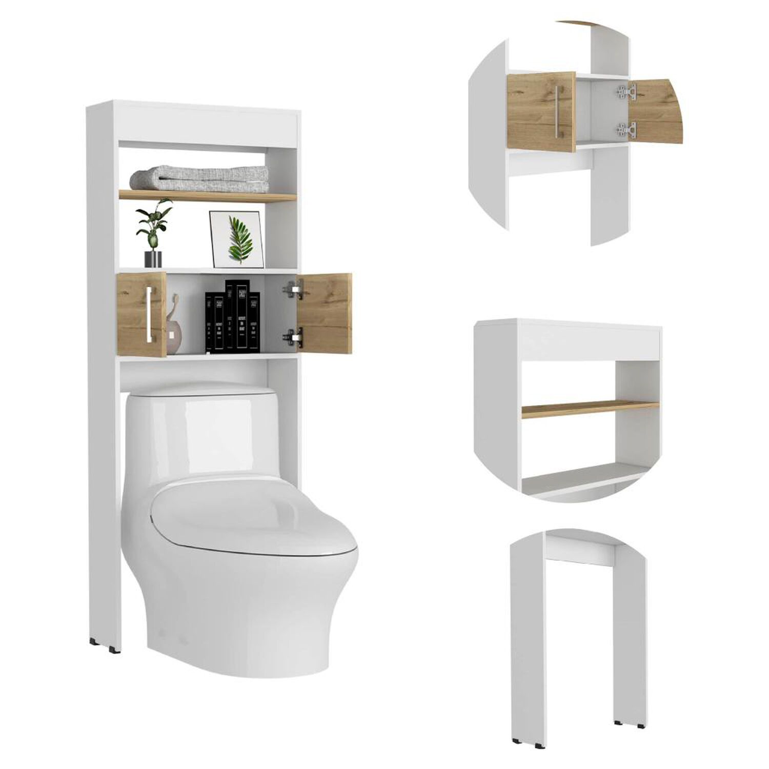 Mueble De Ba&ntilde;o Tuhome Almacenamiento Bath Bi Color / 2 Puerta(s) image number 9.0