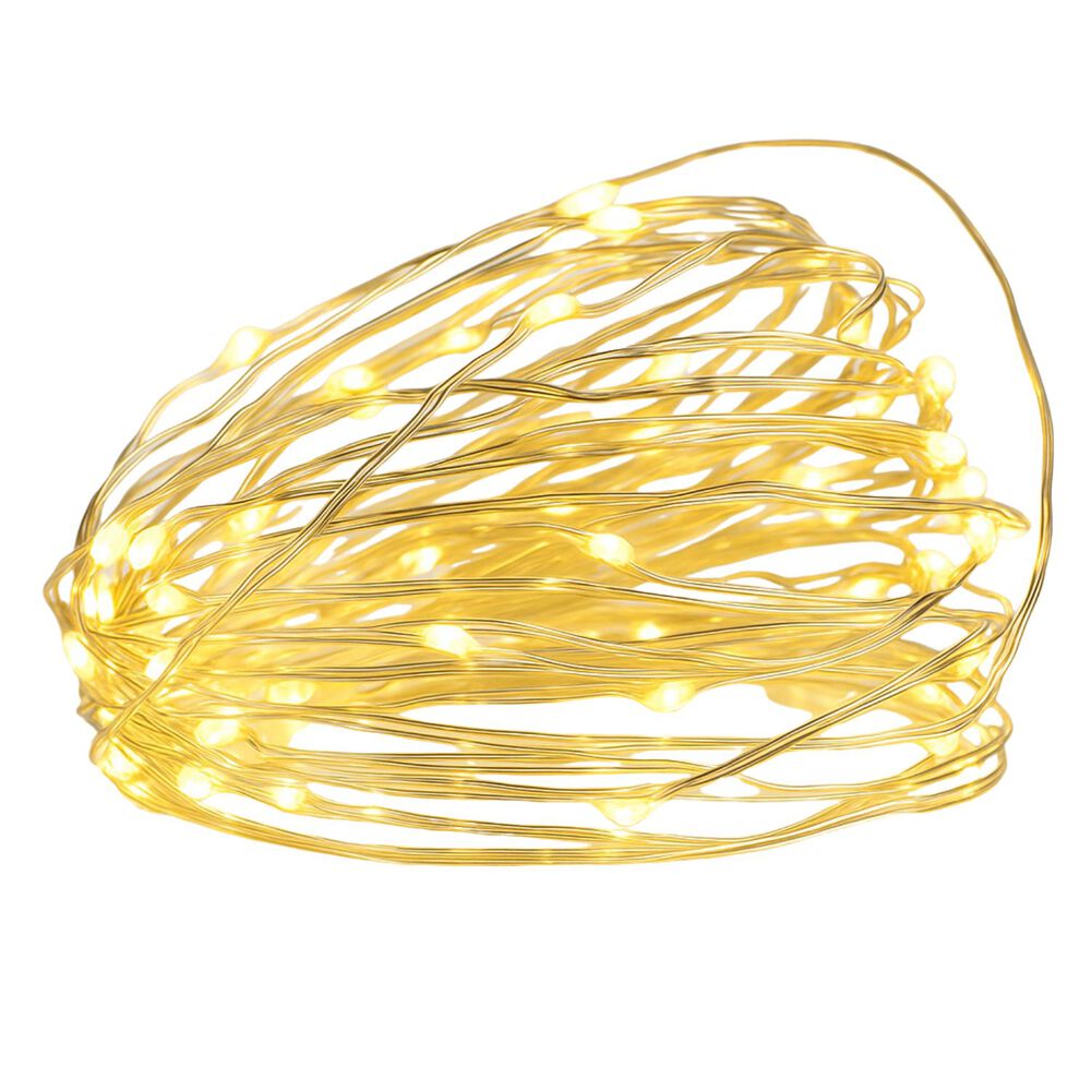 Guirnalda Solar Alambre Hada Calida Led Decoración 25 Metros image number 0.0