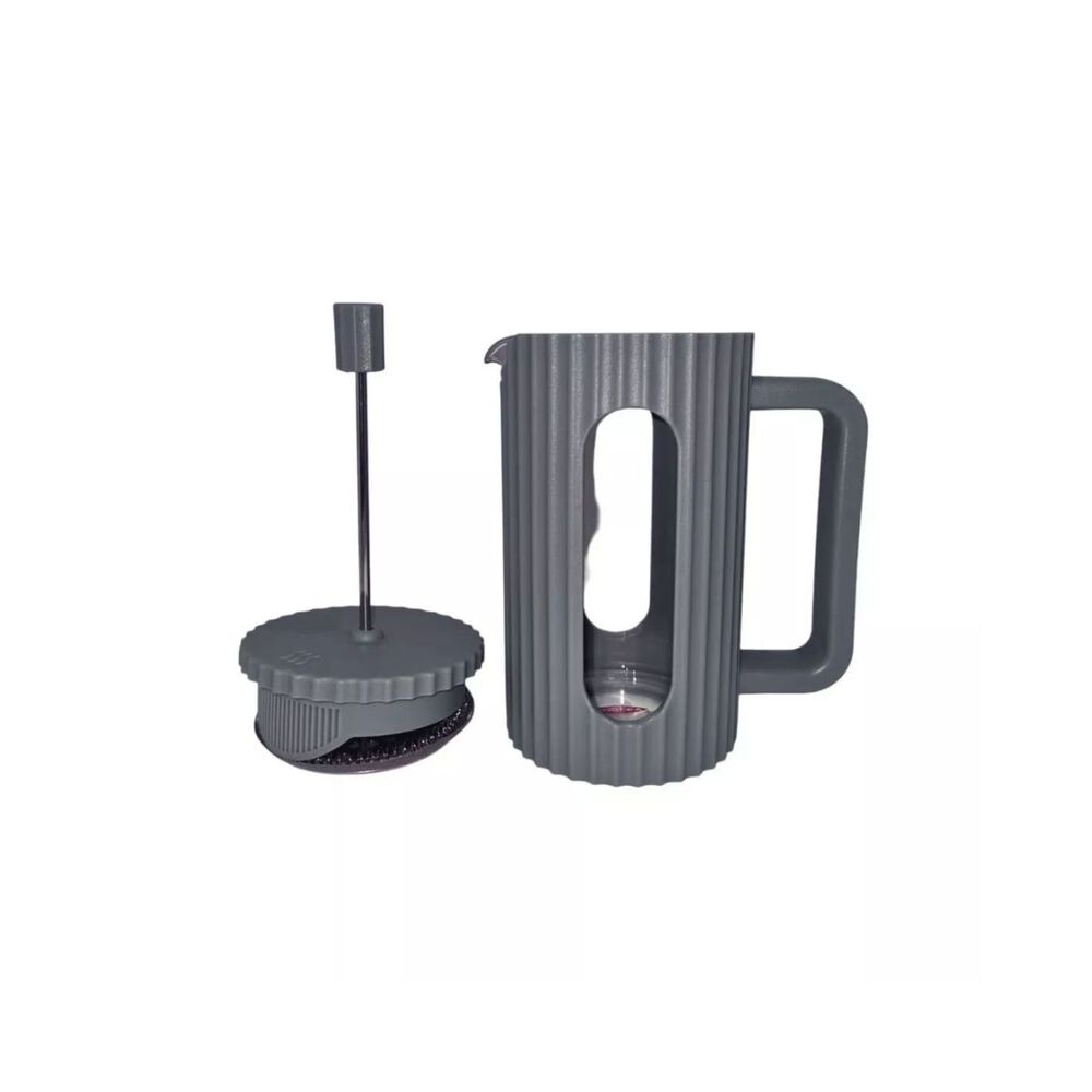 Cafetera Embolo Amalfi Gris 600 Ml Oroley image number 3.0