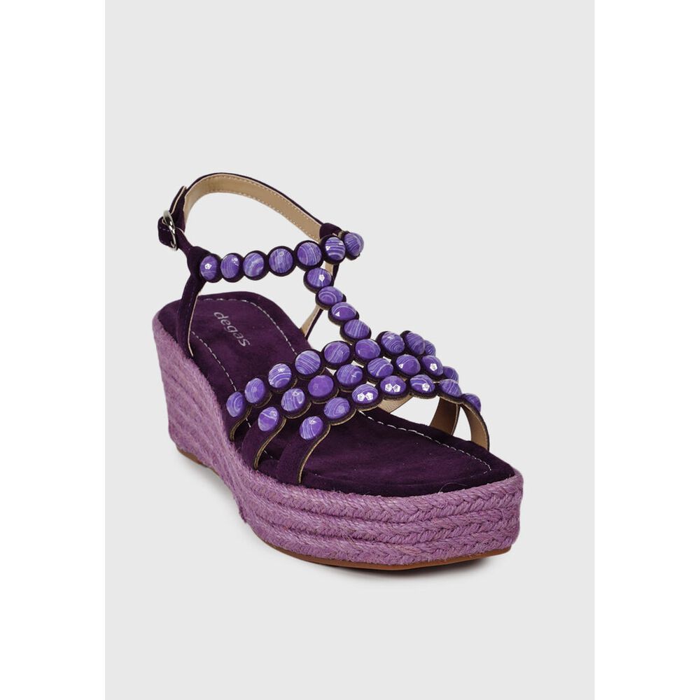 Sandalia Cuero Eunis Rojo image number 3.0