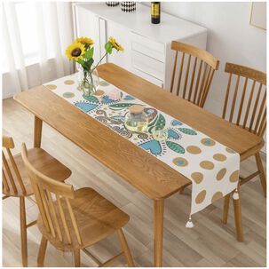 Camino De Mesa + Individuales Set De 7 Piezas 35x180cm Mod06