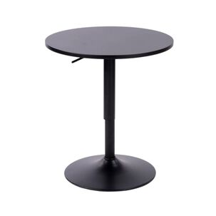 Mesa De Bar Regulable 60 Cm Color Negro/negro